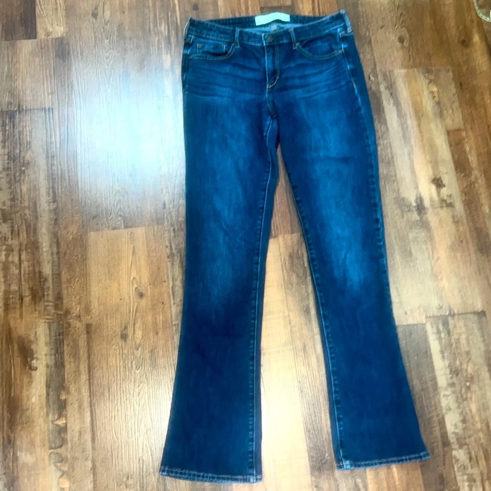 Abercrombie & Fitch bootcut blue jeans 29W x 33L (8R) GUC - Picture 2 of 5